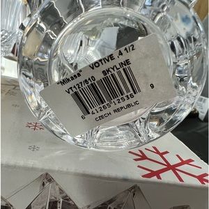 Two Mikasa candles holders- new